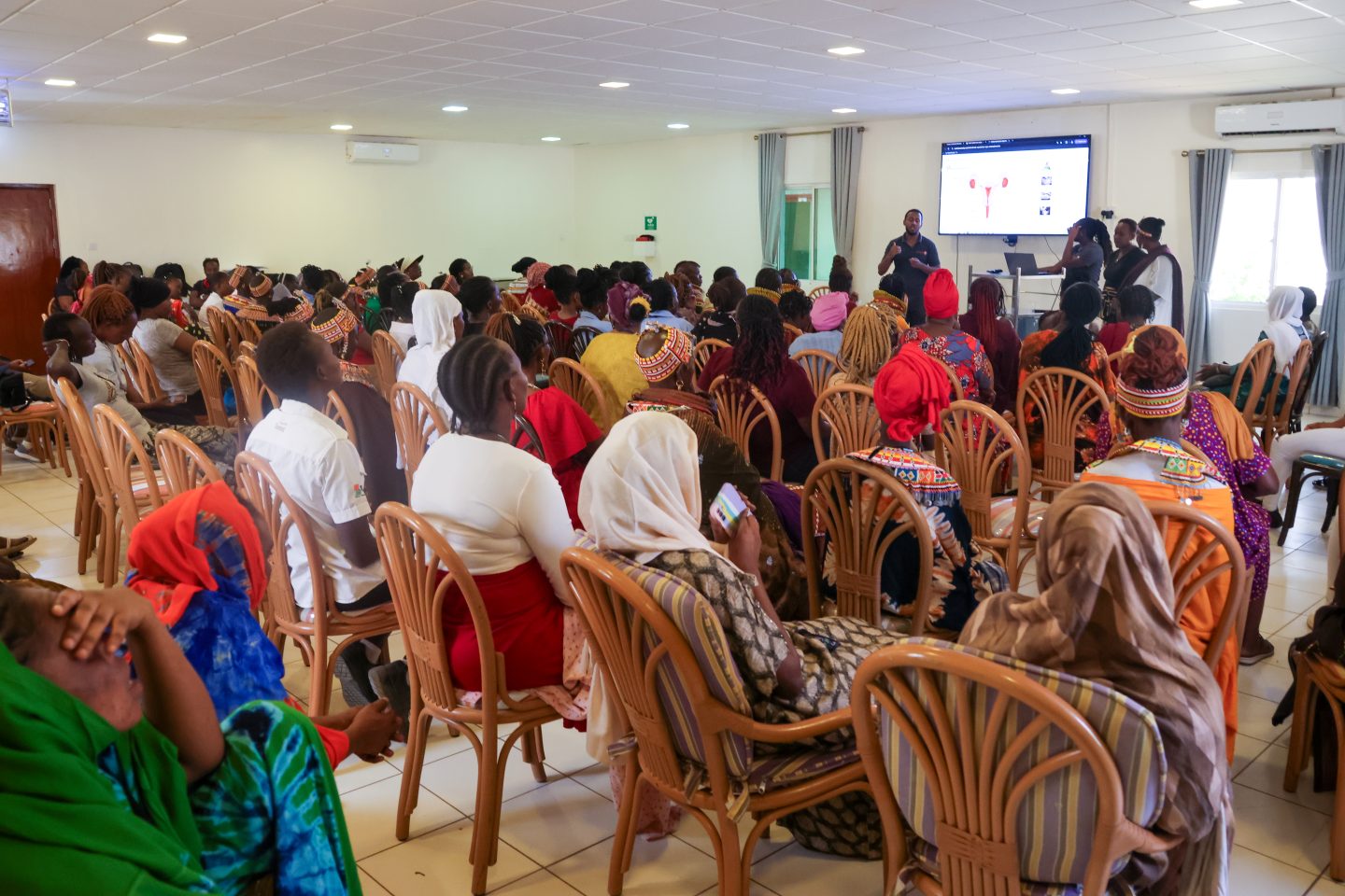 Training on reproductive health being conducted by LTWP medical team on site